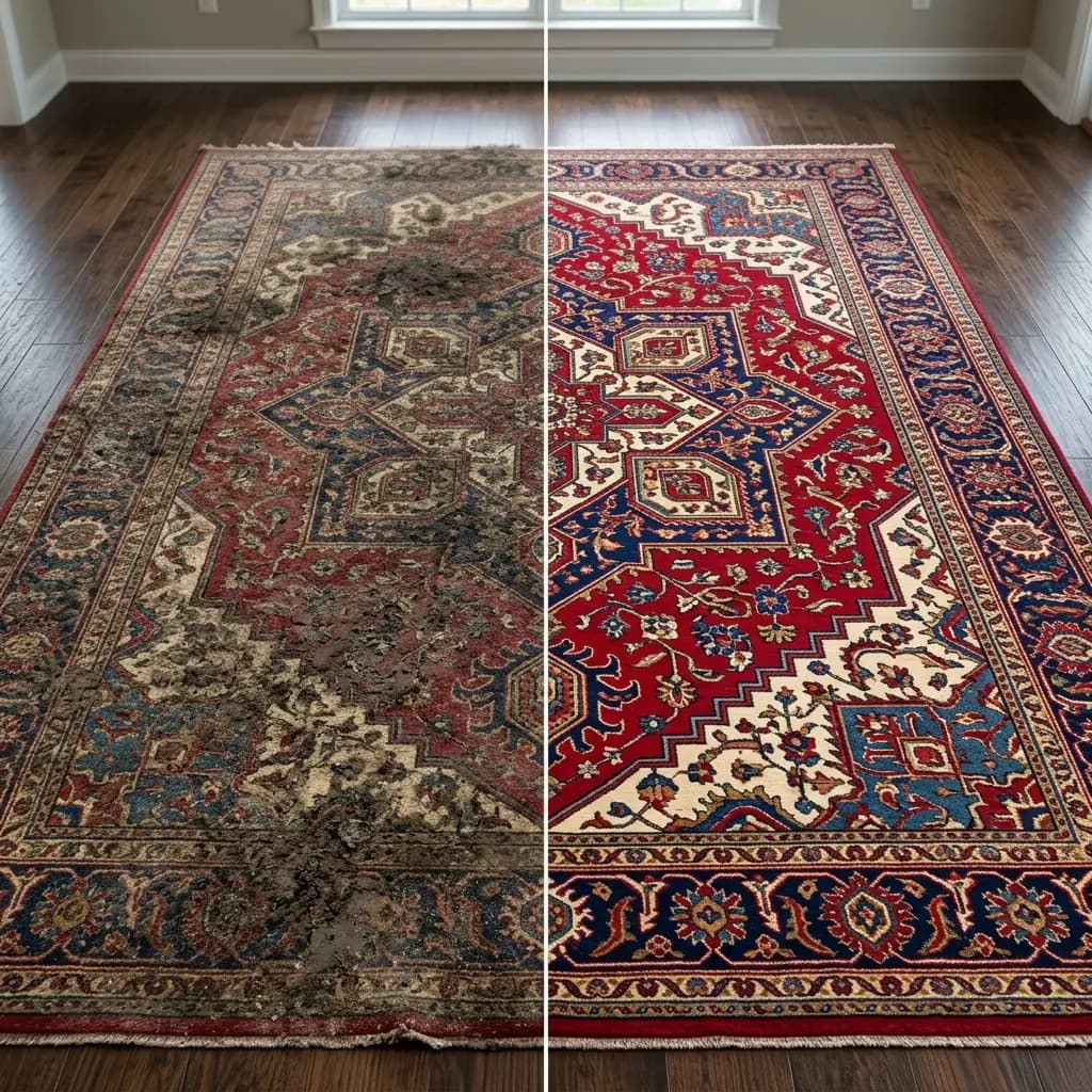 Color brought back · Area rug